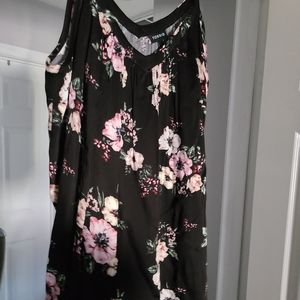 Torrid black floral tunic